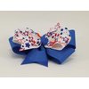 Red, White & Blue Stars on Blue Hair Bow