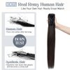 Rich Choices Claw Clip Ponytail Extension Human Hair 22 Inch Real Hair Ponytail Extension Balayage #1B Natural Black 120g One Piece Clip In Long Ponytail Hair Extensions Straight For Women