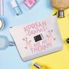 WZMPA Korean Drama Cosmetic Makeup Bag k-Drama Lover Gift Korean Dramas Are My Therapy k-Drama Zipper Pouch Bag For Women Girls (Korean Dramas)