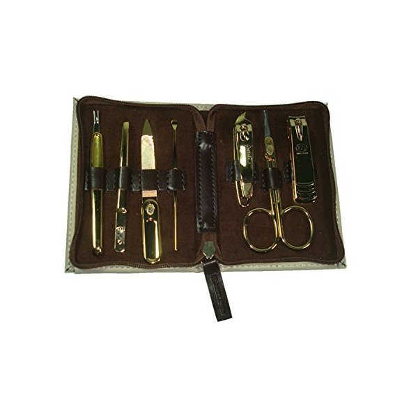 Three Seven 777 Travel Manicure Pedicure Grooming Kit Set (Total 7 PC, Model: TS-0701MG),Personal Nail care,Stainless steel- Made in Korea, Since 1975