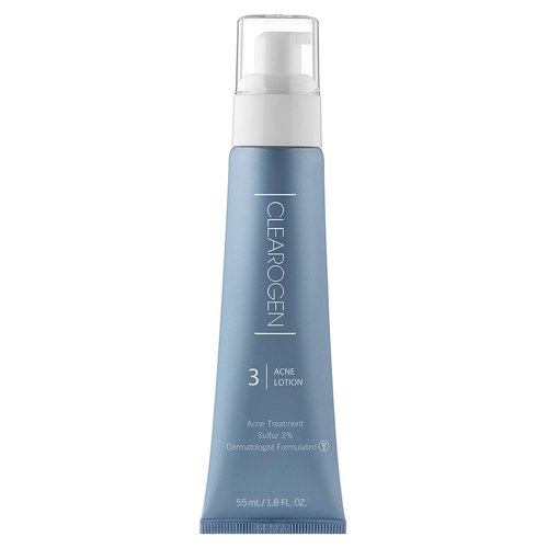 Clearogen Sensitive Skin Sulfur Acne Lotion, Acne Treatment, Sulfur Cream, Sulfur Ointment, Sulfur Spot Treatment, Sulfur Acne Treatment Cream 1.8 FL Oz