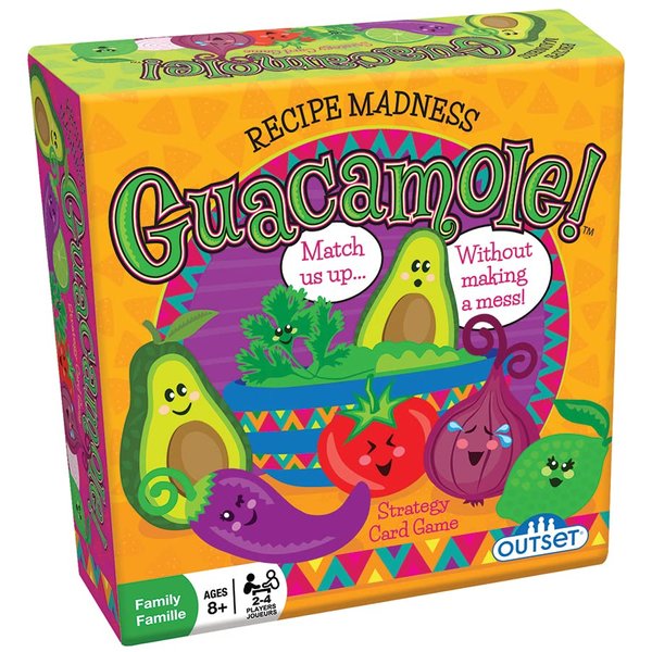 Outset Media Guacamole Game - Cooperative and Critical Thinking Ingredient Matching Card Game - for 2 to 4 Players Ages 8 and up