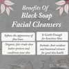 Dr. Woods Men's Face Wash Black Soap and Charcoal Bar Soap Bundle for Exfoliating, All Skin Types, 8 ounce (Pack of 2)