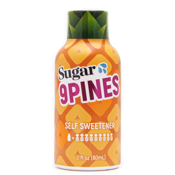 Make Yourself Taste Sweeter with Sugar Splash - 9Pines 2oz Pineapple Shot and Cocktail Mixer (1-Pack Single Shot) - for Men and Women - Taste Better with the Power of 9 Whole Pineapples