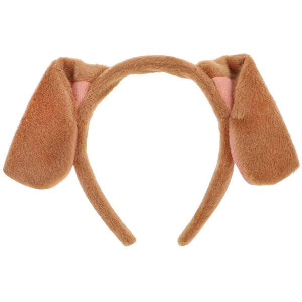 minkissy Dog Ears Headband Puppy Ears Headband for Women Men Animal Headband for Party Cosplay Dog Ears Costume Hair Accessories-Brown