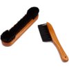 GSE Games & Sports Expert 2-Piece Solid Wood Billiard Pool Table Brush and Rail Brush Set, Billiards Pool Table Cleaning Tools, Billiard Pool Table Accessories (Oak)