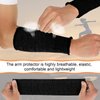 Neer 4 Pair Protective Arm Sleeves for Thin Skin Anti-Cut Burn Resistant Cover Forearm Sleeve for Cooking Construction(Black, 7.9 Inch)