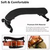 SUEWIO Violin Shoulder Rest for 4/4-3/4 Size, with Collapsible and Height Adjustable Feet, Including a Violin Practice Mute
