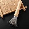 Hair Brush Cleaner 4PCS Hair Comb Cleaner Mini Removable Home Travel Salon Rake with Metal Wire Portable Comb Brush Wooden Handle Cleaning Tools