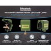 Fozlock Outdoor Faucet Lock System - Insulated Water Spigot Lock and Garden Hose Bib Lock with Cover, Stainless Steel - Prevent Water Theft and Stop Unauthorized Water Use, Easy Installation