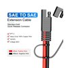 SAE Extension Cable 10AWG, BERLAT SAE to SAE Quick Disconnect Wire Harness SAE Connector Solar Panel Extension Cable for Solar Panel, Battery, Motorcycle, Cars, RV (1.65FT/0.5M)