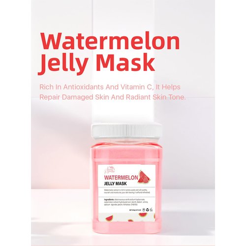 Generic Princess Pippa's Place Watermelon Jelly Mask Powder - Jelly Face Mask Peel Off- Hydrating, Moisturizing, Anti-Aging Jelly Mask for Face Glowing and Radiant Skin- 650 G/23 Oz