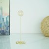 Jofefe Place Card Holders - 10pcs 8.6" Tall Table Card Holders Table Number Holders Table Picture Stand Wire Photo Holder for Place Cards Wedding Party Office Desk Name Memo Menu Clips (Gold)