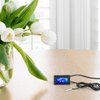 KEYNICE Digital Thermometer, Aquarium Thermometer, Digital Temperature Gauge, Temperature Monitor with Sensor, USB Power Supply, ℉ and ℃ Switchable, LCD Display, USB Thermometer Indoor Outdoor