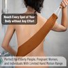 Slick- Lotion Applicator for Your Back, Brown, Easy Application of Lotions and Creams, Smooth and Even Application to Entire Back, Sunscreen Applicator for Back