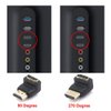VCE HDMI 90 and 270 Degree Adapter 6-Pack, Right Angle HDMI Adapter Male to Female L-Shape Connector with 4K@60Hz, 3D for TV Stick, HDTV, PC