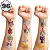 97 Pcs Funny Cat Temporary Tattoos Sticker Pet Animal Cats Themed Birthday Party Supplies Decorations Decor Favors Game Gifts Ideas Girls Boys Baby Showers Cute Fake Tattoo School Reward Home