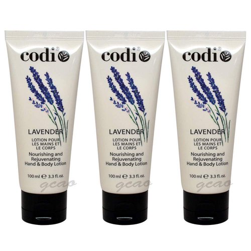(3 pcs) Codi Lavender Hand & Body Lotion Nourishing and rejuvenating 3.3 oz