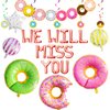 26 PCS We will Miss You Balloons Donut Forget Us Party Decoration Going Away Decor Farewell Decor Career Change Bachelorette Retirement Party Decorations Supplies