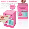Renvdsa Electronic Piggy Bank for Kids 6 7 8 9 10 11 12 13 Year Old Girl Birthday Gifts Fun Toy for Age 6-13 for Kids to Save Cash and Coins (Pink)