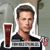 American Crew Men's Hair Gel, Firm Hold, Non-Flaking Styling Gel, 3.3 Fl Oz