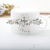 Olbye Wedding Hair Comb Headpieces for Bride Hair Comb Crystal Bridal Hair Accessories (Silver)