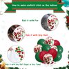 50 PCS Christmas Balloons, Confetti Latex Balloons, 12 Inch Christmas Party Balloons for Party Birthday Decoration Supplies (50 PCS)