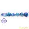 Bescon Magical Stone Dice Set Series, 7pcs Polyhedral RPG Dice Set Dragon Eyes, Polybag Packing