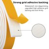 White Door Weather Stripping Self Adhesive Foam Tape High Density Foam Sealing Strip Window Insulation Weatherproof Gasket Tape 1/2" Wide X 1/4" Thick, 13 Ft X 2 Rolls, Total 26 Feet