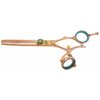 Kissaki Hair Scissors Kanagawa 30 tooth Rose Gold B Titanium Double Swivel Thinning Shears Hairdressing Scissors