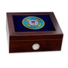 Premium Desktop Humidor - Glass Top -US Coast Guard (USCG), seal