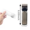 ZGQHZR 4 PCS Root Comb Applicator Bottle,Hair Oiling Applicator,Hair Oil Applicator Bottle for Hair Dye Shampoos Hair Salons.6oz (2black+2white)