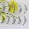 LASGOOS Fake Eyelashes Natural Look False Eye Lashes Daily Strip Cross Clear Band 5-7mm Cross Cute Lashes Invisible band Lash for Wedding Daily Work Eye Makeup 5 Pairs W7