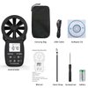 Holdpeak 866A Anemometer HVAC, Pro CFM Air Flow Meter for Wind Speed Temp Humidity Dew Point Airflow Measuring Device, Handheld Wind Gauge Meter with USB