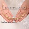 JWICOS Gold Princess Tiara Crown for Girls Wedding Headband Headpieces for Birthday Pageant Prom Bridal Party Photography