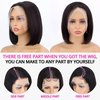 IMAYLI Bob Wig Human Hair 13x4 Frontal Lace Wig Human Hair 180 Density Glueless Pre Plucked with Baby Hair Straight Bob Wigs for Black Women 180% Density Pre Plucked Natural Color 12 inch