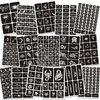 16 Sheets Henna Tattoo Stencils Reusable for Women Girls and Kids, 350+ PCS Tattoo Templates, Airbrush Tattoo Stencil