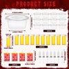 Uiifan 120 Pcs Halloween Party Supplies Blood Bags for Drinks Jelly Syringes 2 Oz Jell Shot Cups with Lids Pill Candy Bottles Vampire Drink Pouches Containers for Zombie Props Nurse Party Decorations