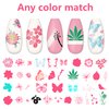AddFavor Nail Art Stamper Kit 6pcs Flower Heart Leaf Lace Butterfly Stamping Plate Template with Silicone Nail Stamper and Scraper for Women Girls DIY Fingernail Manicure Stencils Tools