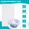 40 PCS Super Absorbent Commode Pads for Bedside Commode Bucket, Commode Liners Pads with Absorbent Gel, Potty Liner Pads for Portable Toilet Bags Bedpans (40 Pcs/Absorbent Pads)