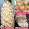 BABOSHOW 613 Lace Front Wig Human Hair 13x6 Blonde Lace Front Wigs Human Hair 26 Inch Body Wave Blonde Wig Human Hair 210% Density 613 HD Lace Frontal Wig Pre Plucked with Baby Hair
