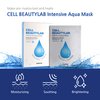 CELL BEAUTYLAB Intensive Aqua Mask 10 Pack | Hydrating, Moisturizing and Soothing Face Sheet Mask for All Skin Types | With Hyaluronic Acid, Panthenol, Shea Butter, Jojob Oil, Witch Hazel