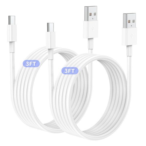 2Pack 3ft Car Carplay Cable for Apple iPhone 16 Pro/16/15 Pro Max/15 Plus/15, USB A to USB C Carplay Charger Cord, iPad Pro 12.9/11,10th, Air 5th/ 4th,iPad Mini 6th Gen Car Charging Cable 3 Feet