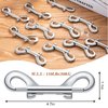 12 Pieces Double Ended Bolt Snaps Hook Zinc Alloy Double Trigger Clips Home Pet Accessory for Linking Dog Leash Collar Leash Key Chain Horse Tack Pet Sling Feed Buckets (4.7 Inch)