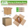 6x6x6 Corrugated Shipping Box, Heavy-Duty Moving & Storage Boxes, Strong, Eco-Friendly Cardboard for Packing, Shipping, and Storing (25)