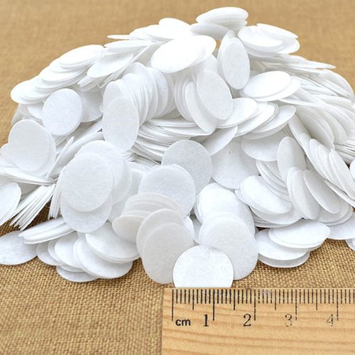 500Pcs Microdermabrasion Cotton Filters Replacement 15mm Dermabrasion Filters,Facial Vacuum Filters Accesories,Microdermabrasion Filters Sponge (White)