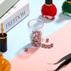 200 Pieces Nail Polish Mixing Agitator Balls Stainless Steel Mixing Balls Rust-Proof Paint Mixing Balls for Mixing Nail Polish Model Paints, 6.25 mm