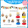 Dog Hanging Swirls Decorations Banner, 25 Pcs Dog Themed Birthday Party Decorations - Dog Birthday Party Honeycomb Centerpieces Banner Hanging Swirls for Kids/Teens Puppy Birthday Decorations Supplies