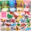 Enrosa Valentine Gifts for Kids Classroom, 24 Packs Building Blocks with Valentines Cards for Kids Classroom, Valentines Day Classroom Gifts for Party Favors and Goodie Bag Stuffers