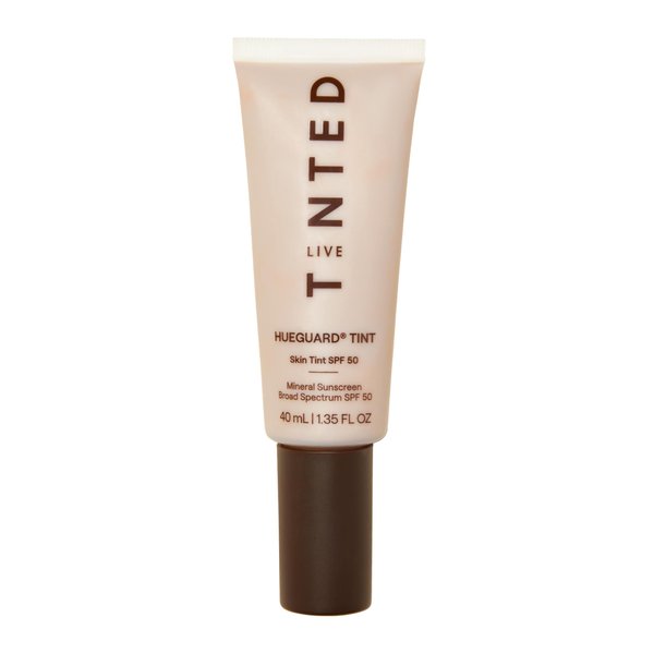 Live Tinted Hueguard Skin Tint SPF 50 - Tinted Mineral Sunscreen with Light-Medium Buildable Coverage With a Hydrating and Radiant Finish - Water and Sweat Resistant, 1.35 fl oz - Shade 09
